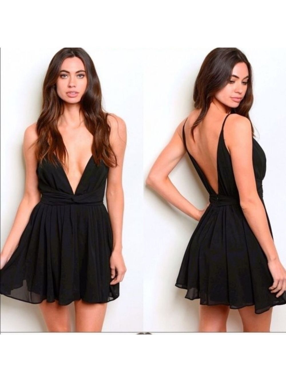 LUXXEL V Neck MiniDress, BNWT!